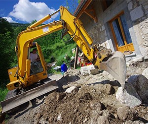 mise en place enrochement